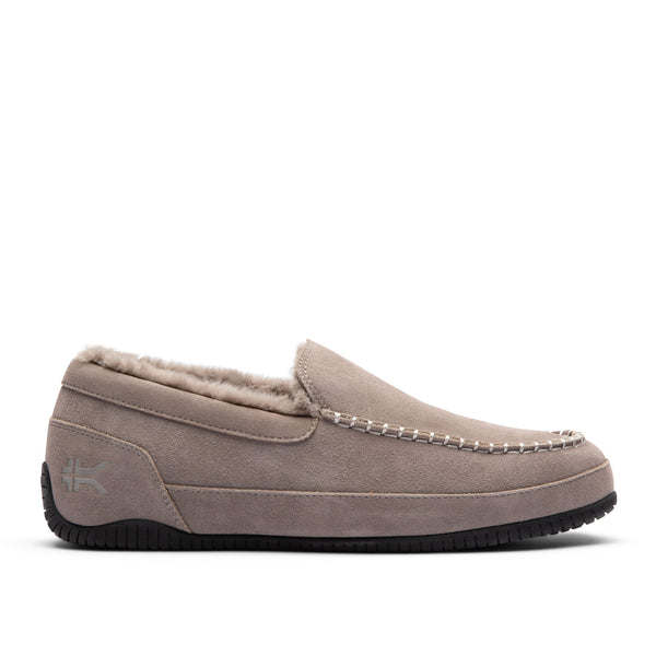 KURU LOFT 2 Men's Slipper in Greige-Jet Black.