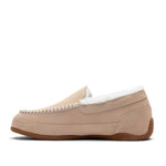 Inner side view of the KURU LOFT 2 Women's Slipper in Sand-Toffee Brown.