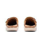 Back view of the KURU MOMENT Ease Women's Clogs in Toffee Brown-Sand.