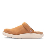 KURU MOMENT Ease Women's Clog in Toffee Brown-Sand, medial view.
