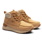 Pair of KURU QUEST 2 Women's Hiking Boots in Desert Tan with KURUSOLE heel.