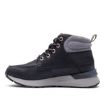 Inner side profile of the KURU QUEST 2 Women's Hiking Boot in Jet Black-Greige.