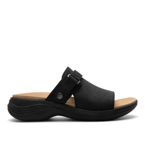 KURU CODA Aika Women's Sandal in Jet Black.
