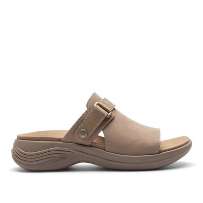 KURU CODA Aika Women's Sandal in Sand-Metallic.