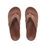 Top-down view of the KURU KALA 2 Men's Sandal in Cocoa Brown.