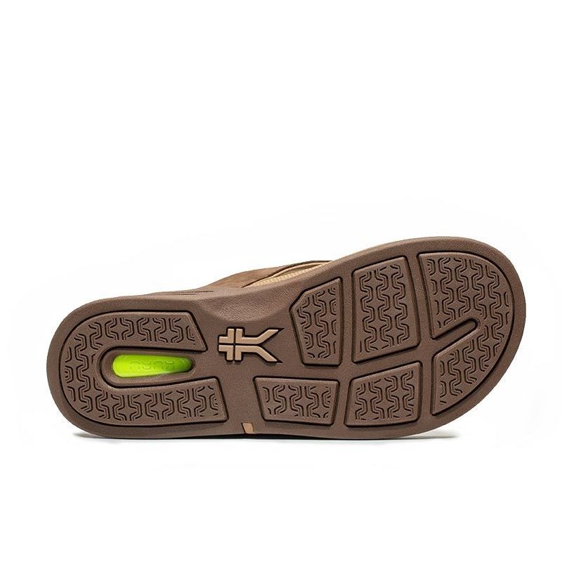 Outsole view of the KURU KALA 2 Women's Sandal in Cocoa Brown-Sand, showing the KURUSOLE tread.