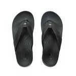 Pair of KURU KALA 2 Women's Sandal in Jet Black, angled view.