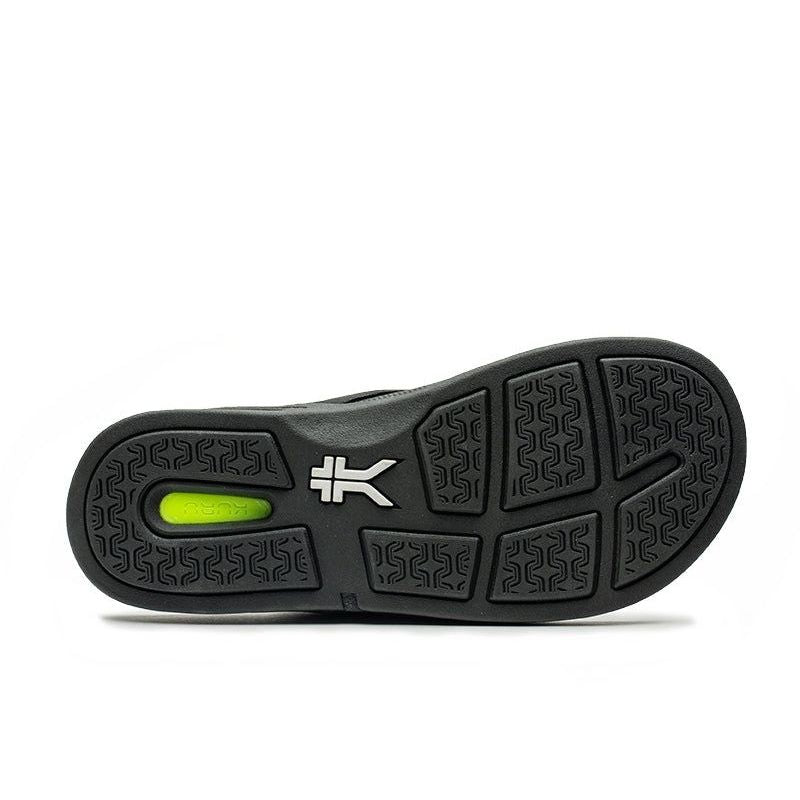 Close-up of the upper material on the KURU KALA 2 Women's Sandal in Jet Black.