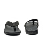Back heel view of the KURU KALA 2 Men's Sandal in Jet Black.