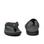Outsole view of the KURU KALA 2 Women's Sandal in Jet Black, showing the KURUSOLE tread.