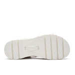 Outsole view of the KURU LOMA Women's Sandal in Ecru-Sand, showing the KURUSOLE tread.