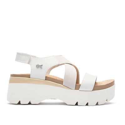 KURU LOMA Women's Sandal in Ecru-Sand.