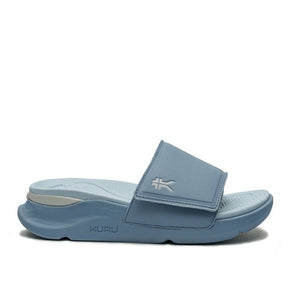 KURU MOMENT Women's Sandal in Blue Fog-White.