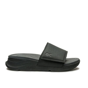 KURU MOMENT Men's Sandal in Jet Black-Storm Gray.