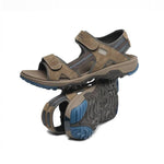 Outsole view of the KURU TREAD Men's Sandal in Dark Ash-Mountain, showing the KURUSOLE tread.