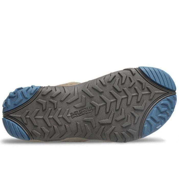Pair of KURU TREAD Men's Sandal in Dark Ash-Mountain, angled view.