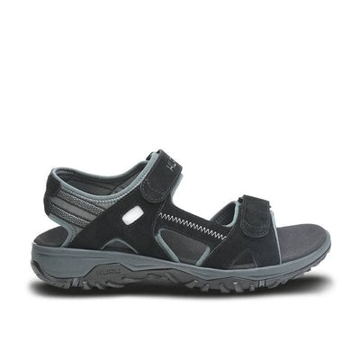 KURU TREAD Men's Sandal in Jet Black-Empire Steel.