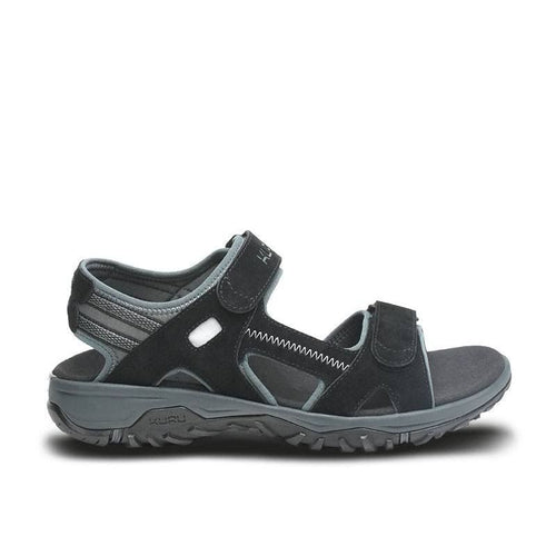 KURU TREAD Men's Sandal in Jet Black-Empire Steel.