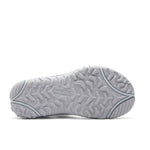 Top-down view of the KURU TREAD Women's Sandal in Multi-Dove Gray.