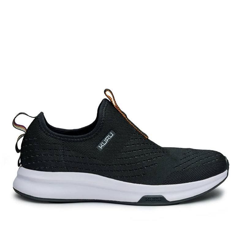 KURU ATOM Slip-On Women's Slip-On Sneaker in Jet Black.