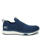 KURU ATOM Slip-On Men's Slip-On Sneaker in Midnight Blue-Mineral Blue.