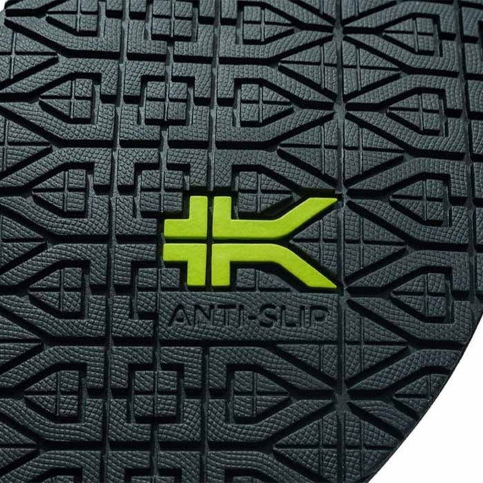 Close-up of the upper material on the KURU KIVI 2 Women's Slip-On Sneaker in Jet Black.