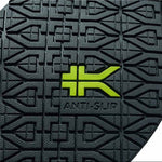 Close-up of the upper material on the KURU KIVI 2 Men's Slip-On Sneaker in Jet Black.