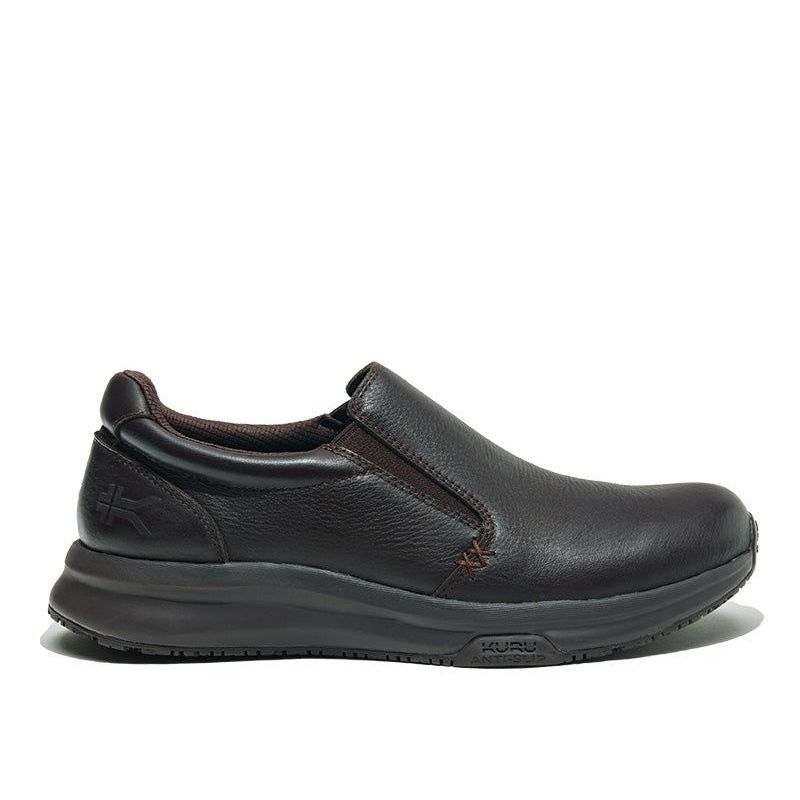 KURU KIVI 2 WIDE Men's Slip-On Sneaker in Espresso Brown.