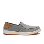 KURU PACE Men's Slip-On Sneaker in Lead Gray-Cedar Brown.