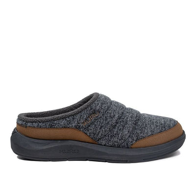 KURU DRAFT 2 Men's Slipper in Smoke Gray-Chestnut.