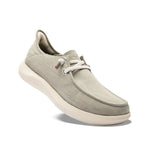 Angled profile view of the KURU DRAFT Rento Men's Slipper in Greige-Sand.