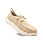 Angled profile view of the KURU DRAFT Rento Women's Slipper in Sand-Cinnamon.