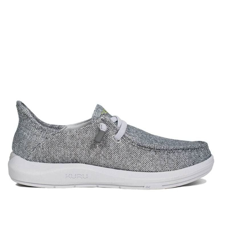 KURU DRAFT Rento Men's Slipper in Storm Gray-KURU Green.