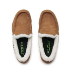 Top-down view of the KURU LOFT Men's Slipper in New-Chestnut-Gum.