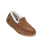 Angled profile view of the KURU LOFT Women's Slipper in Chestnut-Gum.