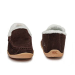 Back heel view of the KURU LOFT Women's Slipper in Java Brown-Gum.