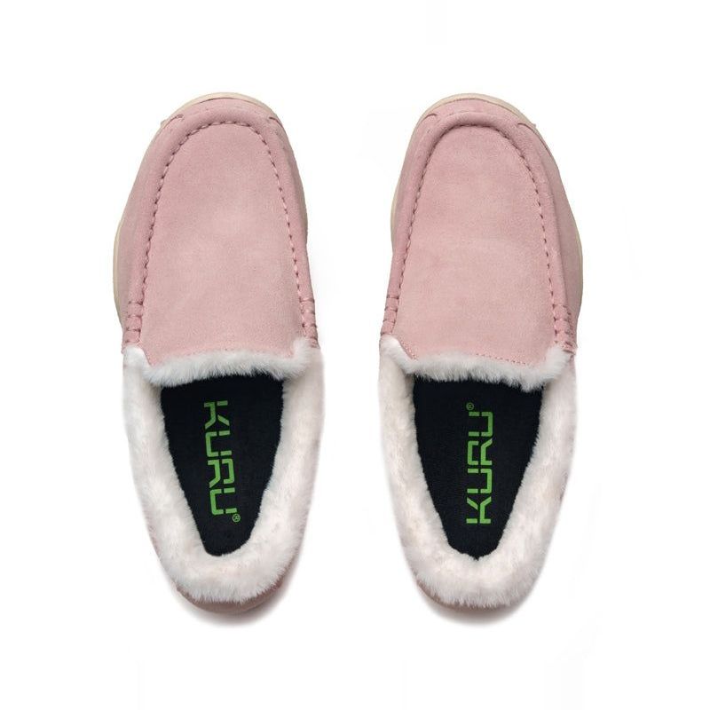 Top-down view of the KURU LOFT Women's Slipper in Soft Pink.