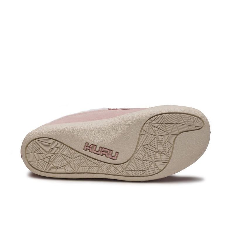 Pair of KURU LOFT Women's Slipper in Soft Pink, angled view.