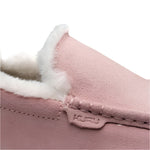 Close-up of the upper material on the KURU LOFT Women's Slipper in Soft Pink.