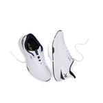 Outsole view of the KURU ATOM 2 Men's Sneaker in Bright White-Indigo, showing the KURUSOLE tread.