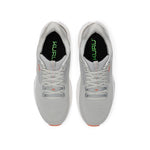 Close-up of the heel cup on the KURU ATOM 2 Men's Sneaker in Dove Gray-Bright White.
