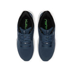 Close-up of the heel cup on the KURU ATOM 2 Men's Sneaker in Dusk Blue-Bright White.