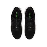 Close-up of the heel cup on the KURU ATOM 2 Men's Sneaker in Jet Black-Bright White.