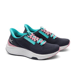 Pair of KURU ATOM 2 Women's Sneaker in Night Blue-Teal, angled view.