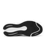 Close-up of the upper material on the KURU ATOM 2 WIDE Men's Sneaker in Jet Black-Bright White.