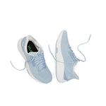 Outsole view of the KURU ATOM 2 WIDE Women's Sneaker in Mist Blue-Bright White, showing the KURUSOLE tread.