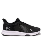KURU ATOM Fusion Men's Sneaker in Jet Black-Bright White.