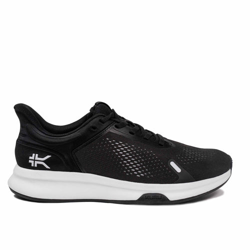 KURU ATOM Fusion Women's Sneaker in Jet Black-Bright White.