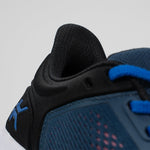 Top-down view of the KURU ATOM Fusion Women's Sneaker in Midnight Blue-Jet Black.