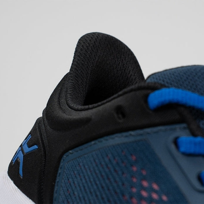 Top-down view of the KURU ATOM Fusion Women's Sneaker in Midnight Blue-Jet Black.